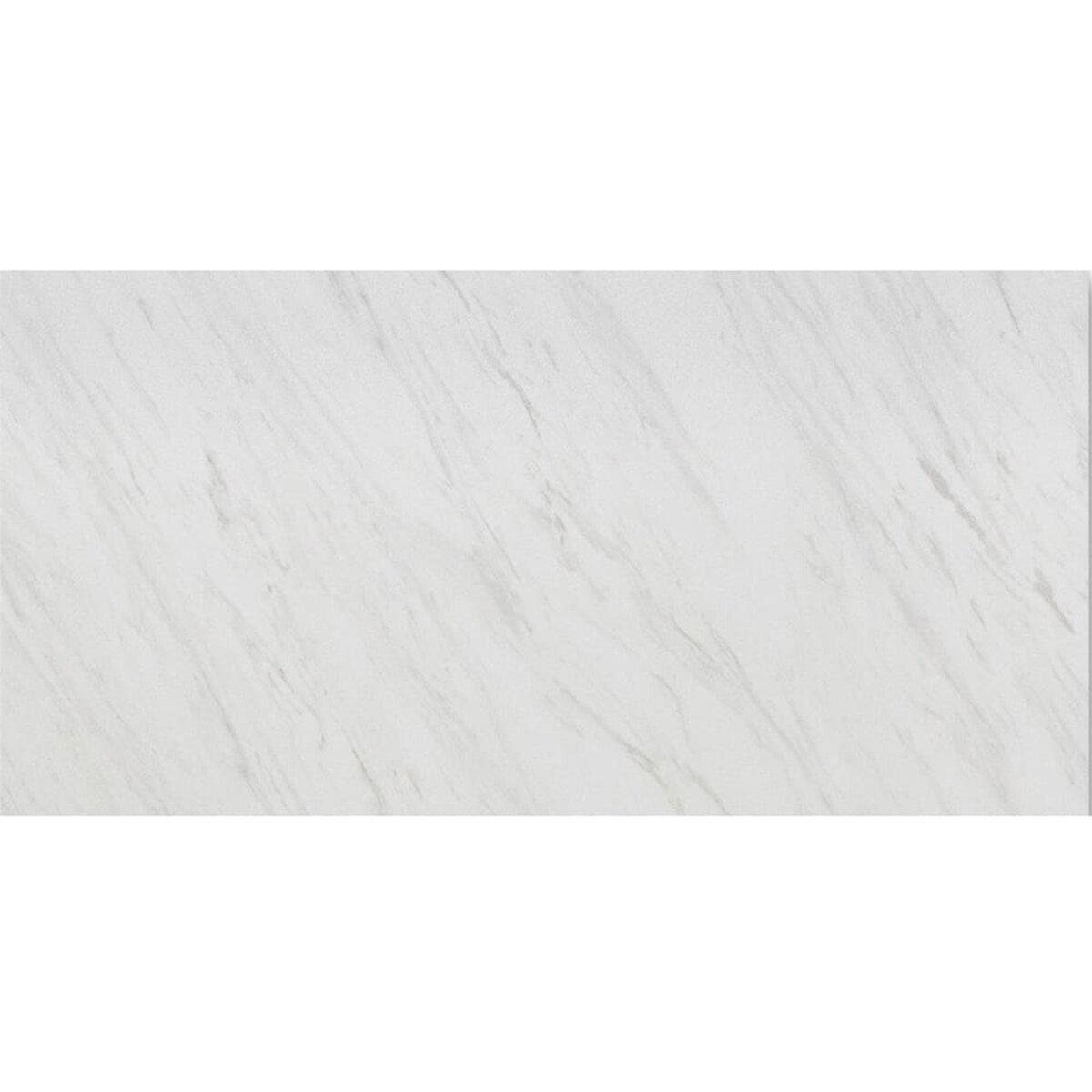 Плитка декоративная ПВХ 600х1200х3 мм Белый мрамор (SW-00002268)