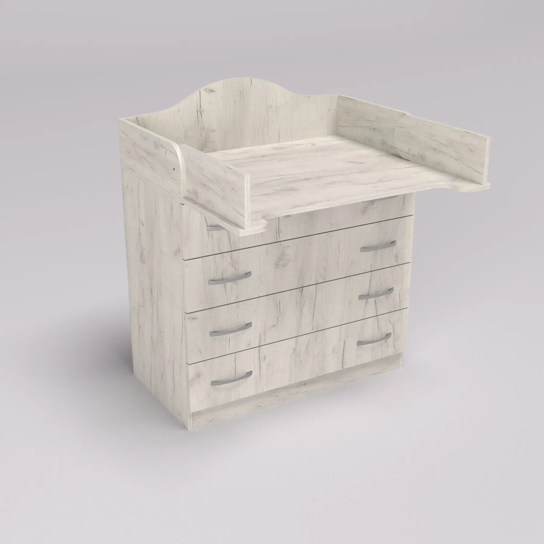 Комод пеленальний Kontinent №1 зі знімними бортиками 86,4х46,5х102 см Дуб Крафт Білий (52547162) - фото 1 Комод пеленальний Kontinent №1 зі знімними бортиками 86,4х46,5х102 см Дуб Крафт Білий (52547162) - фото 1