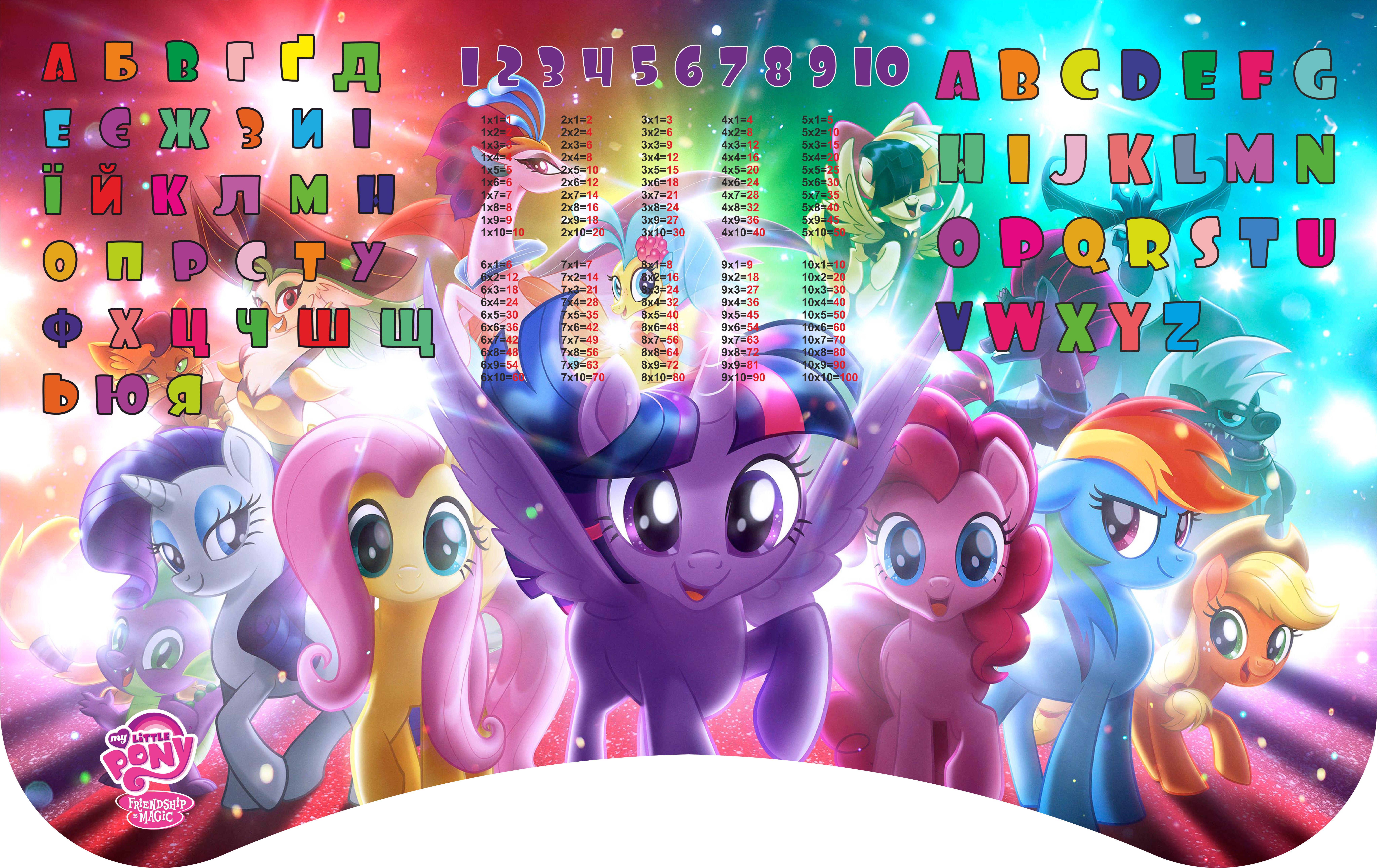 Комплект парта і стілець-трансформери Поні від 3 років Малиновий (008) - фото 2