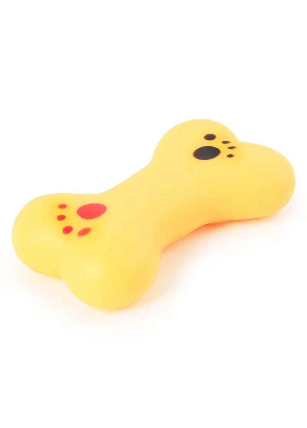 Игрушка в форме косточки Idea для животных со встроенной пищалкой при сжатии 9х5х1 см Желтый (66985SP) - фото 4 Игрушка в форме косточки Idea для животных со встроенной пищалкой при сжатии 9х5х1 см Желтый (66985SP) - фото 4