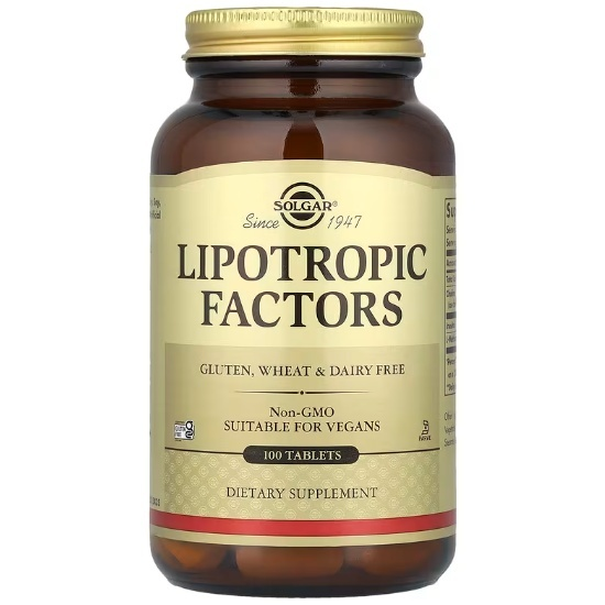 Липотропный фактор Solgar Lipotropic Factors 100 таб. (4415)