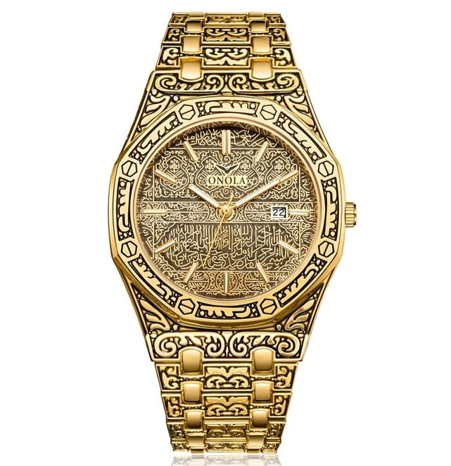 Часы наручные мужские Onola Vintage Golden (8403)