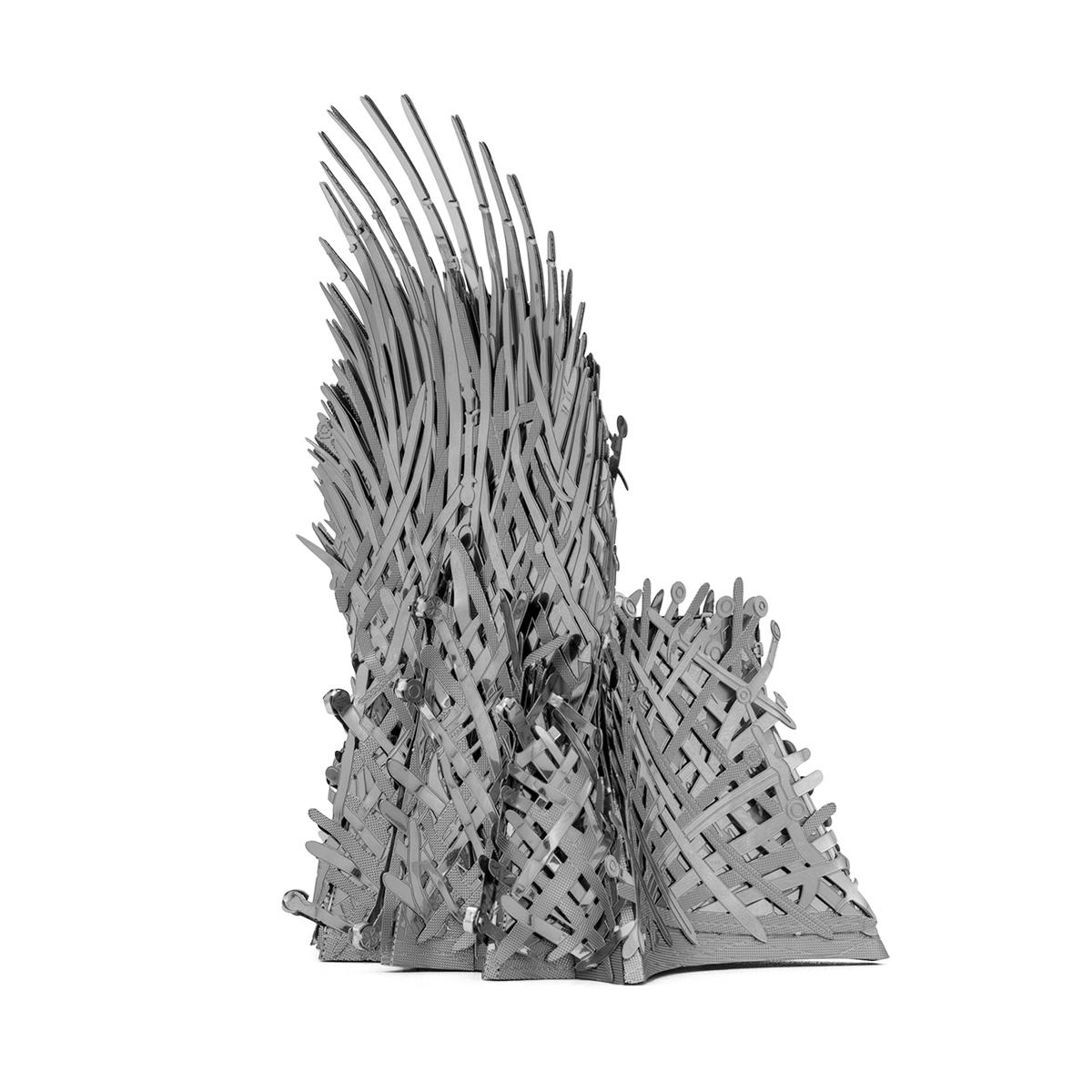 Металлический конструктор 3Д Metal Earth Iconx Game of Thrones Iron Throne ICX122 (52560851) - фото 5