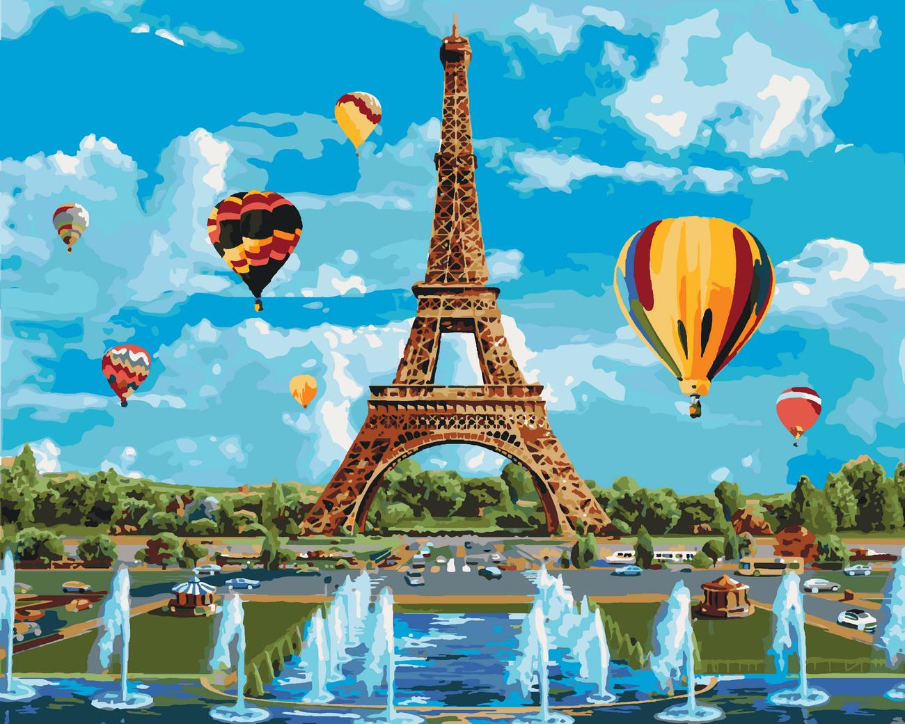 Картина по номерам Идейка "Город любви" 40х50 см (KH2179)