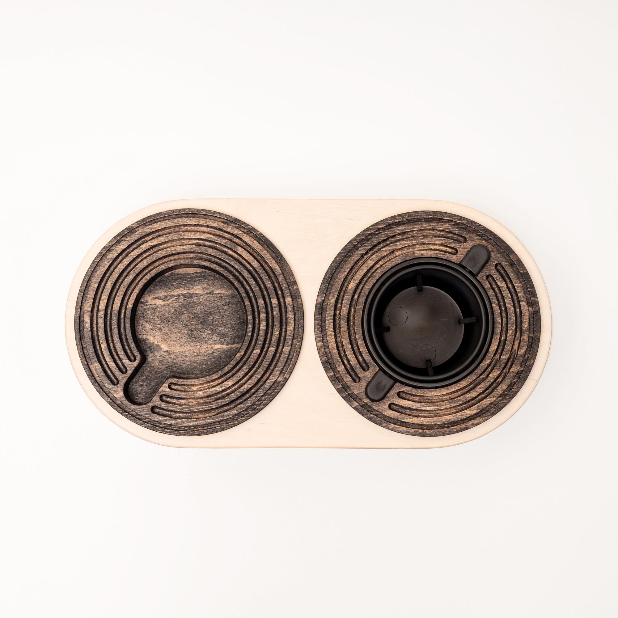 Підставка балансуюча Spillno Oval під келих/пляшку/банку з двосторонньою підставкою для чашки або тарілки (80001) - фото 5