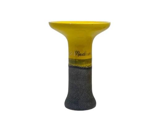 Чаша 2x2hookah Graphit Phunnel M в глазури Желтый (482002398)