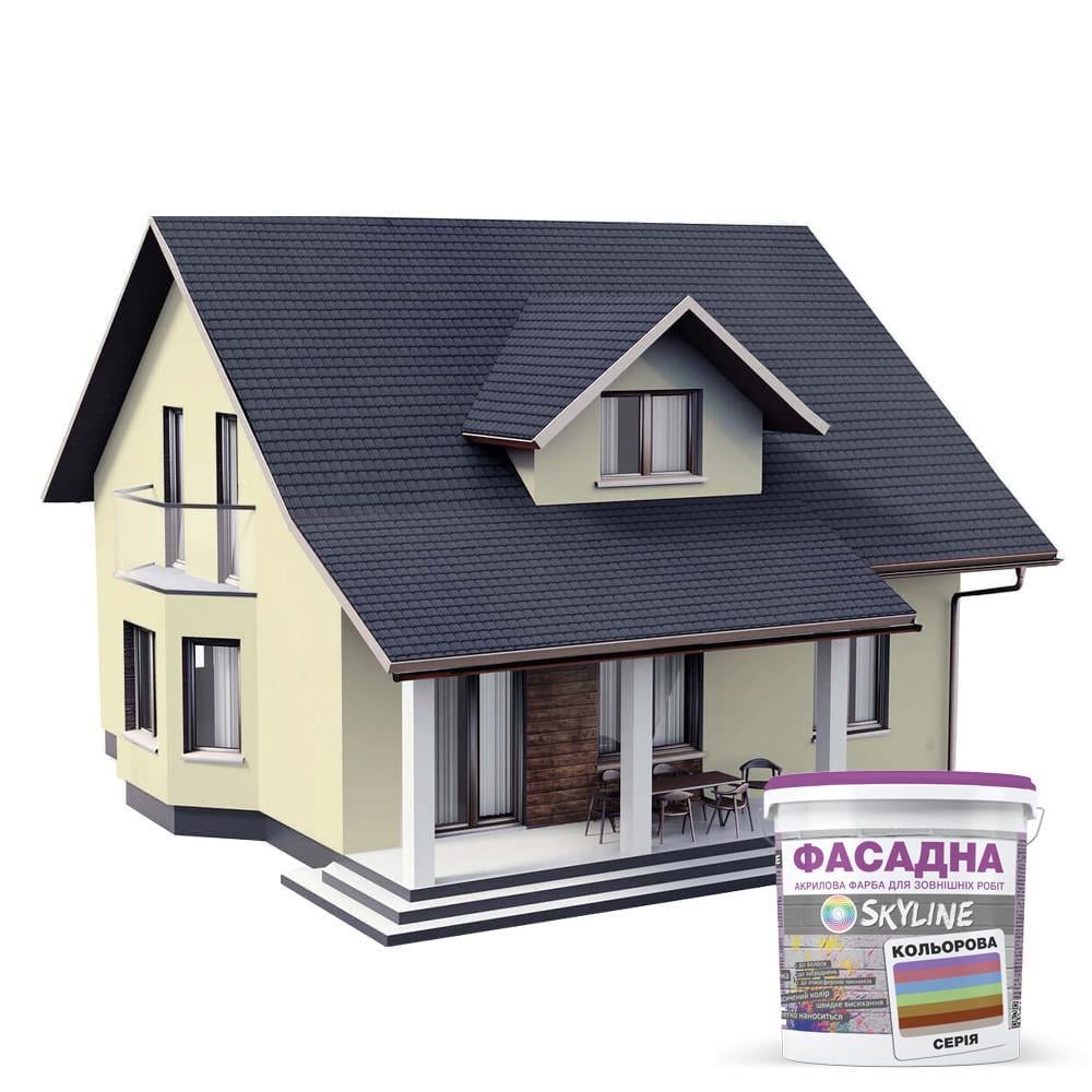 Краска акрил-латексная фасадная Skyline 5 л 0505-Y30R Кремовый (2487186038) - фото 3 Краска акрил-латексная фасадная Skyline 5 л 0505-Y30R Кремовый (2487186038) - фото 3