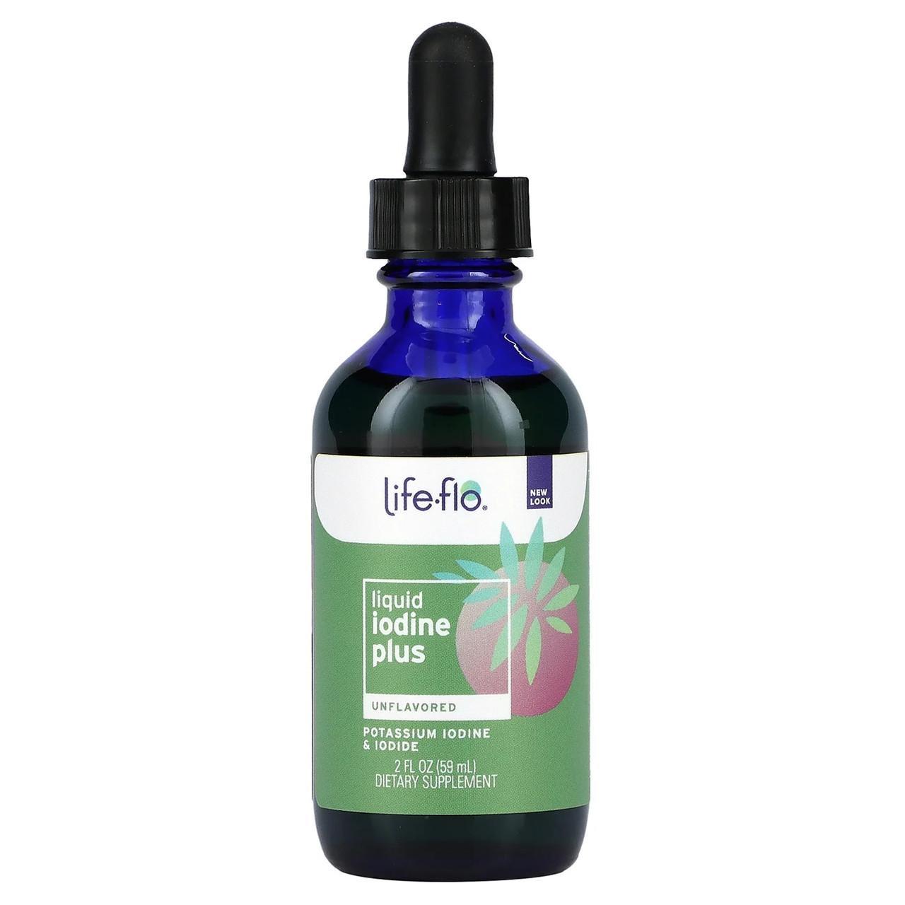 Йод жидкий Life-flo liquid iodine plus для здоровья щитовидной железы 59 мл