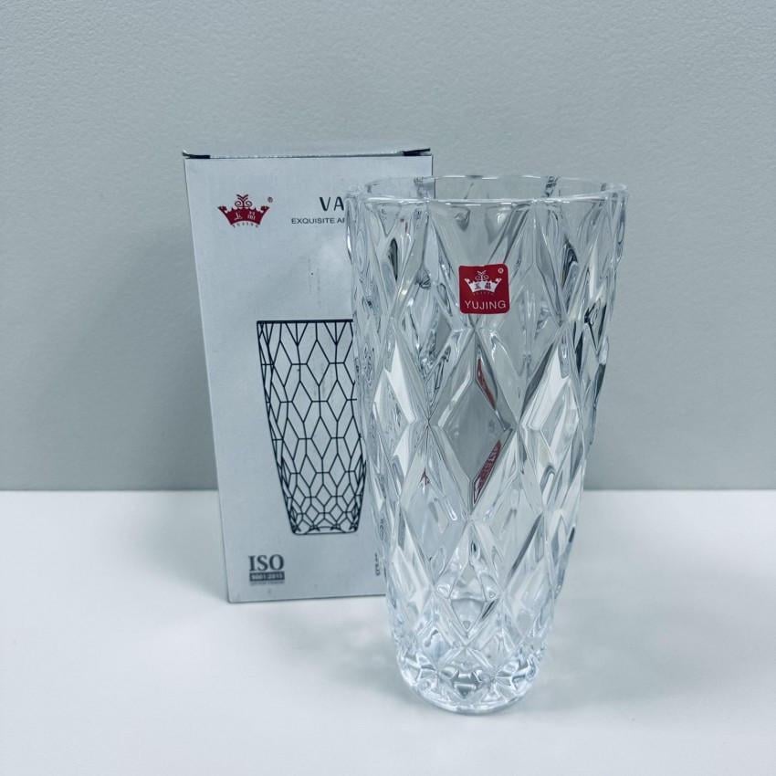 Ваза скляна Yujing GlassWare 2755 Diamond 22,5 см (2538776121)