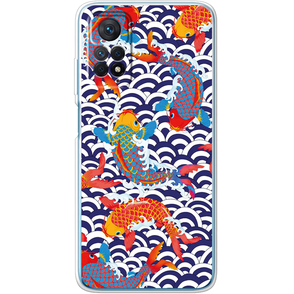 Чохол BoxFace Xiaomi Redmi Note 11 Pro Koi Fish Прозорий силікон (44185-up2477-44185)