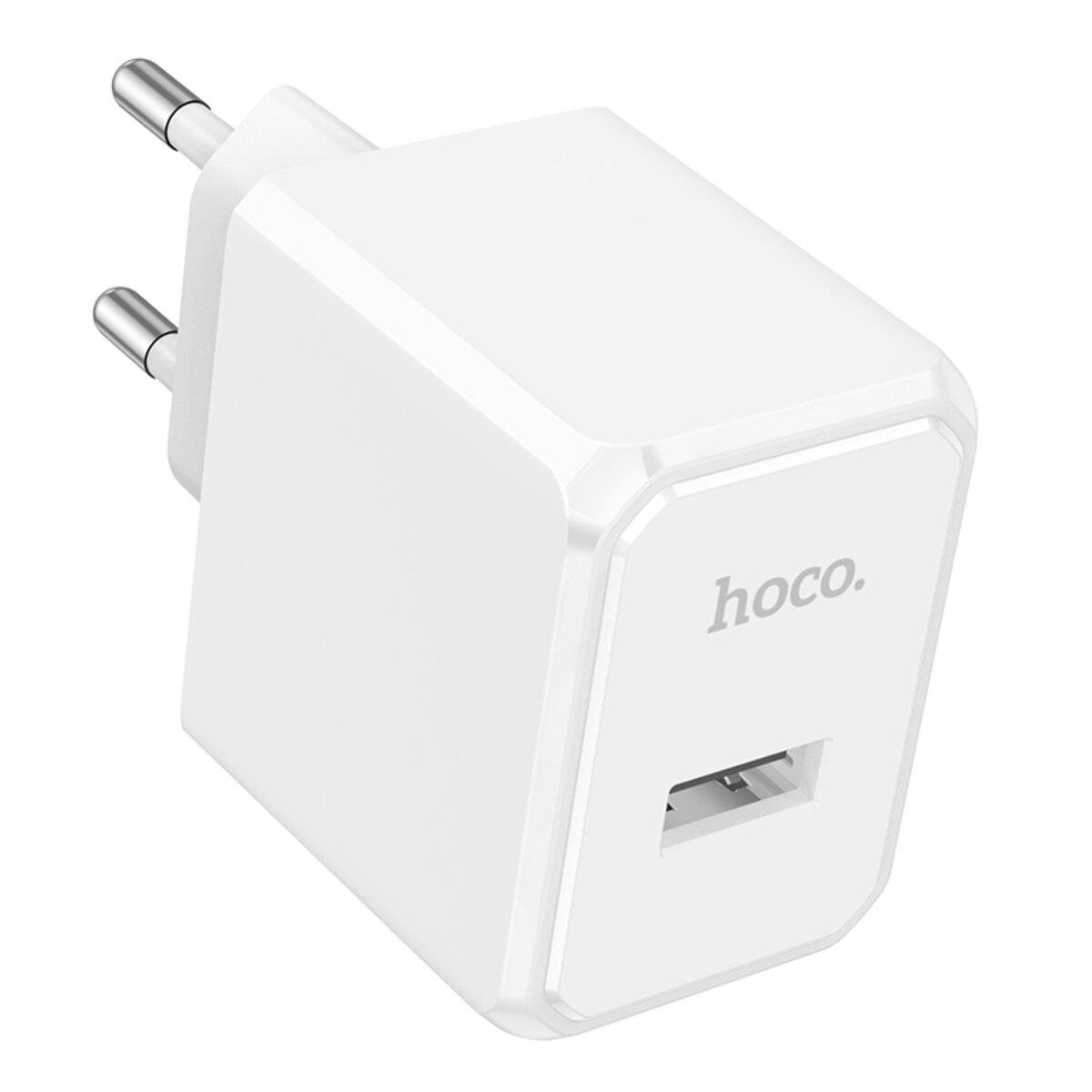 Зарядний пристрій Hoco CS11A Ocean Single Port Charger 1xUSB 2,1A White (6942007603553)
