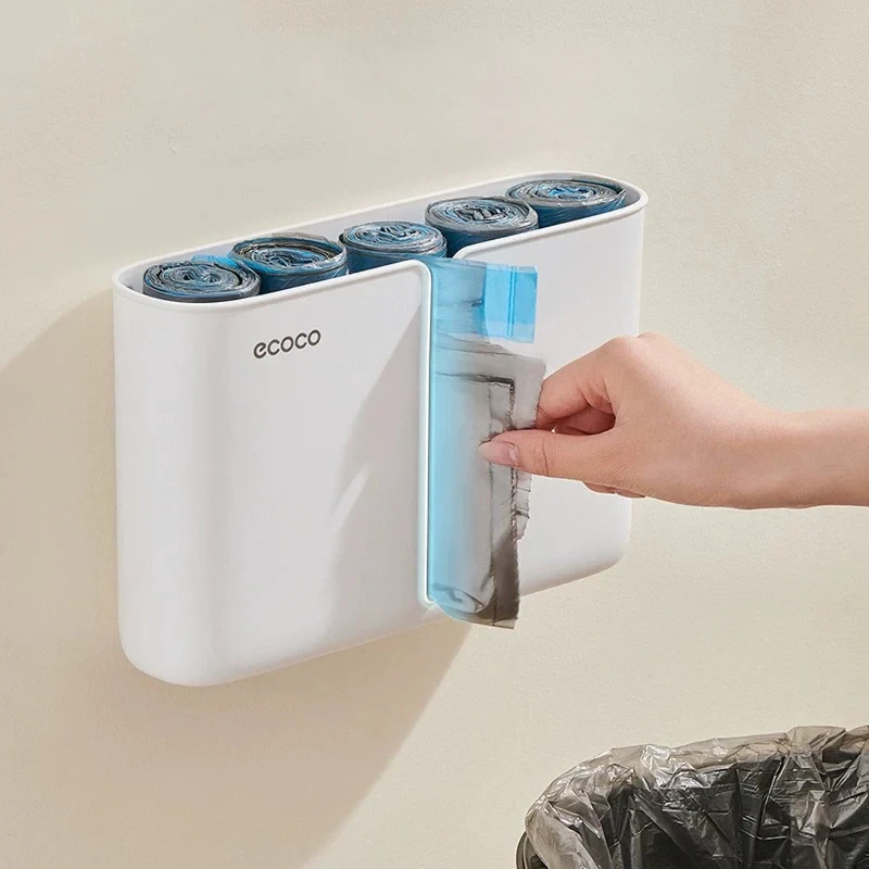 Органайзер ECOCO для хранения мусорных пакетов Белый (25763780) - фото 5 Органайзер ECOCO для хранения мусорных пакетов Белый (25763780) - фото 5