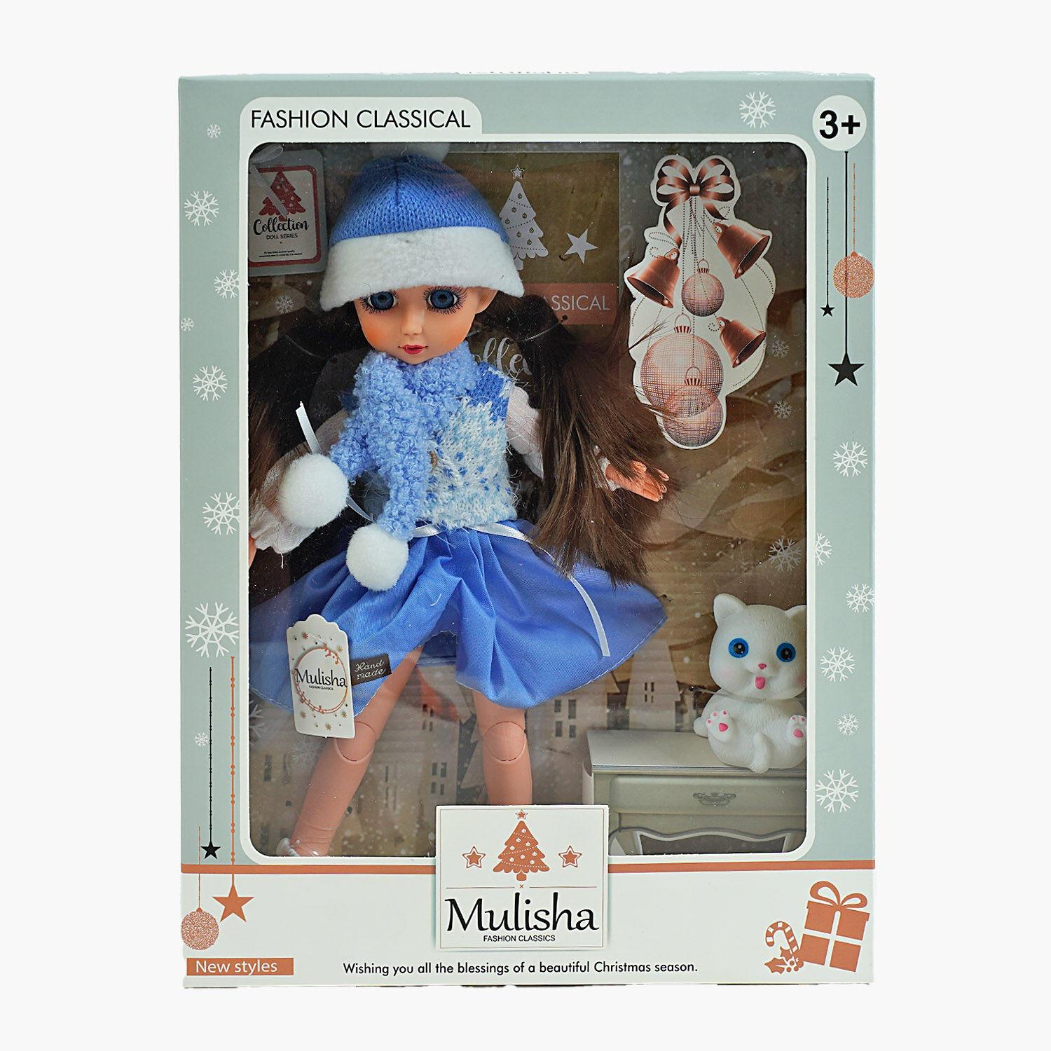 Лялька Mulisha улюбленець/шарф/шапка 30 см Blue (153373)