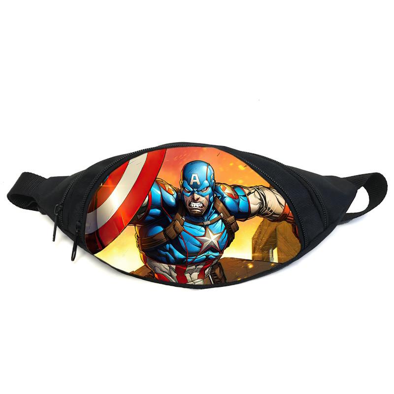 Поясная сумка-бананка Cappuccino Toys GB-Captain America 08 Черный (2399980039) Поясная сумка-бананка Cappuccino Toys GB-Captain America 08 Черный (2399980039)