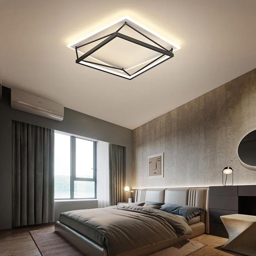 Светильник потолочный Square Черно-белый (S 20-500х500 BK+WT) Светильник потолочный Square Черно-белый (S 20-500х500 BK+WT)