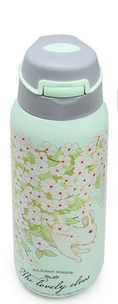 Термос Stenson МТ-3929 Цветы 350 мл Зеленый (3014554ВER)