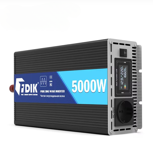 Автомобильный инвертор FDIK с чистой синусоидой и защитой 5000 Вт 12/24-220V (37664481) Автомобильный инвертор FDIK с чистой синусоидой и защитой 5000 Вт 12/24-220V (37664481)