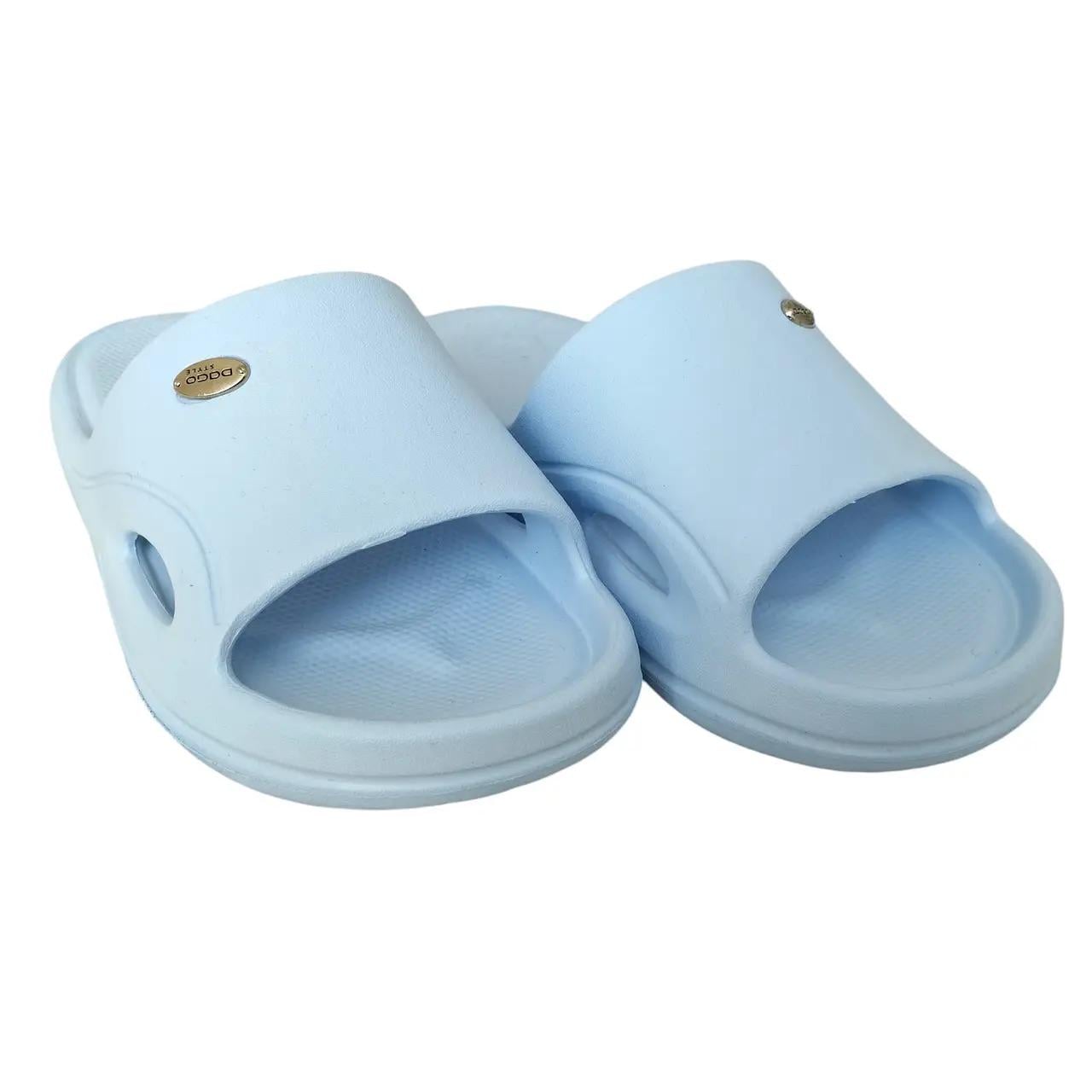 Шлепанцы женские открытые Dago р. 38 23,5 см Голубой (33341471)