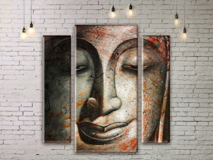 Картина модульная ArtStar Будда ADJ0144 150х180 см 3 части