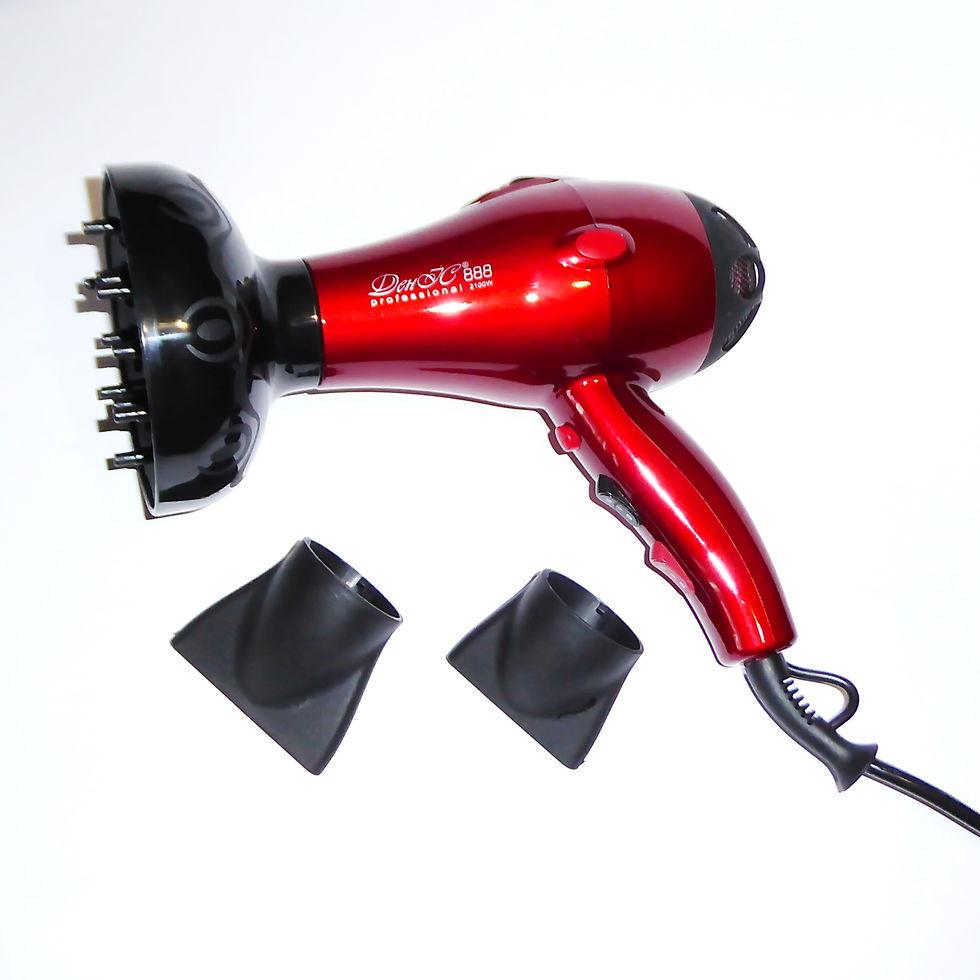Фен професійний ДенІС professional 888 з 2-ма насадками/дифузор 2000 Вт Red (1453069895) - фото 4 Фен професійний ДенІС professional 888 з 2-ма насадками/дифузор 2000 Вт Red (1453069895) - фото 4