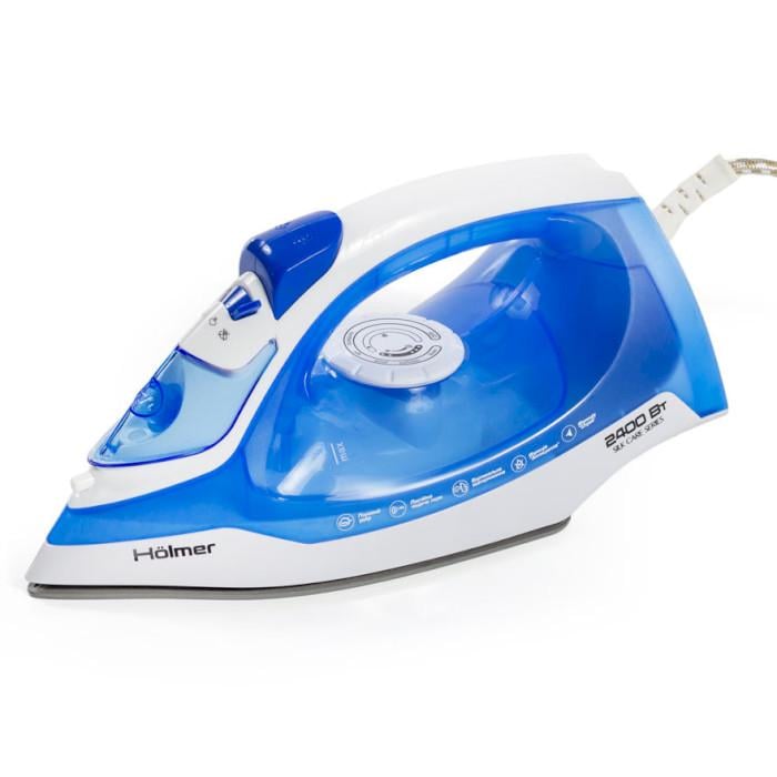 Утюг Holmer HIC-2425 2400 Вт Ceramic 250 мл White/Blue (25173662)