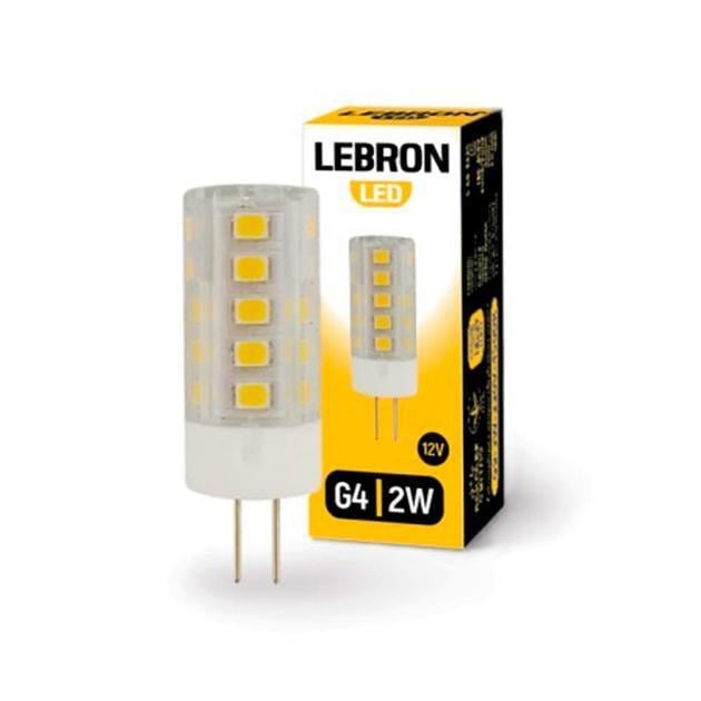 LED-лампа Lebron L-G4 2W 12V G4 4500K 200 Lm 360° (28688554)