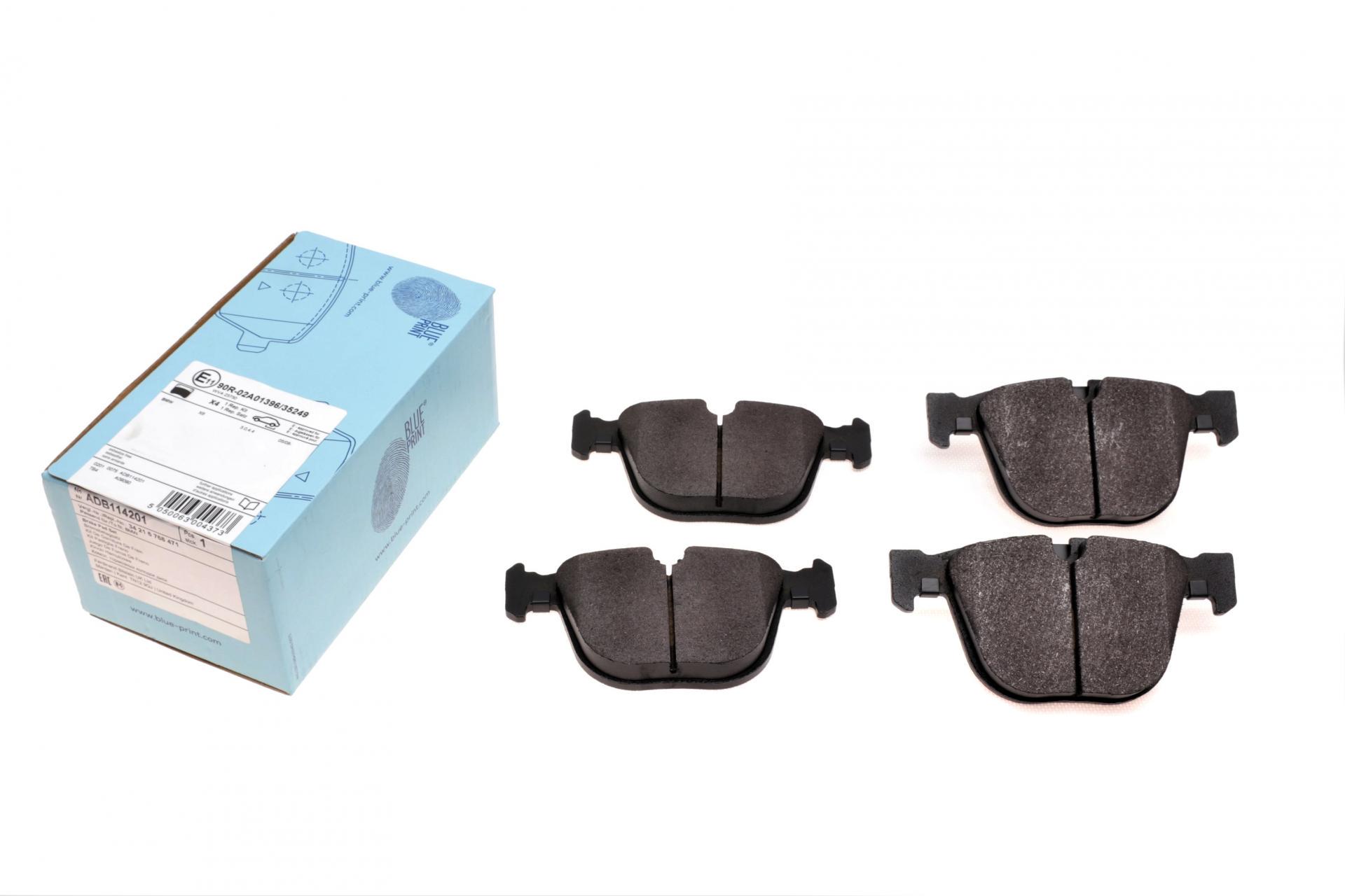 Колодки тормозные задние BLUE PRINT BMW 5 E60/65/X5 E70/F15/X6 E71/E72 3.0-4.4 03- (ADB114201)