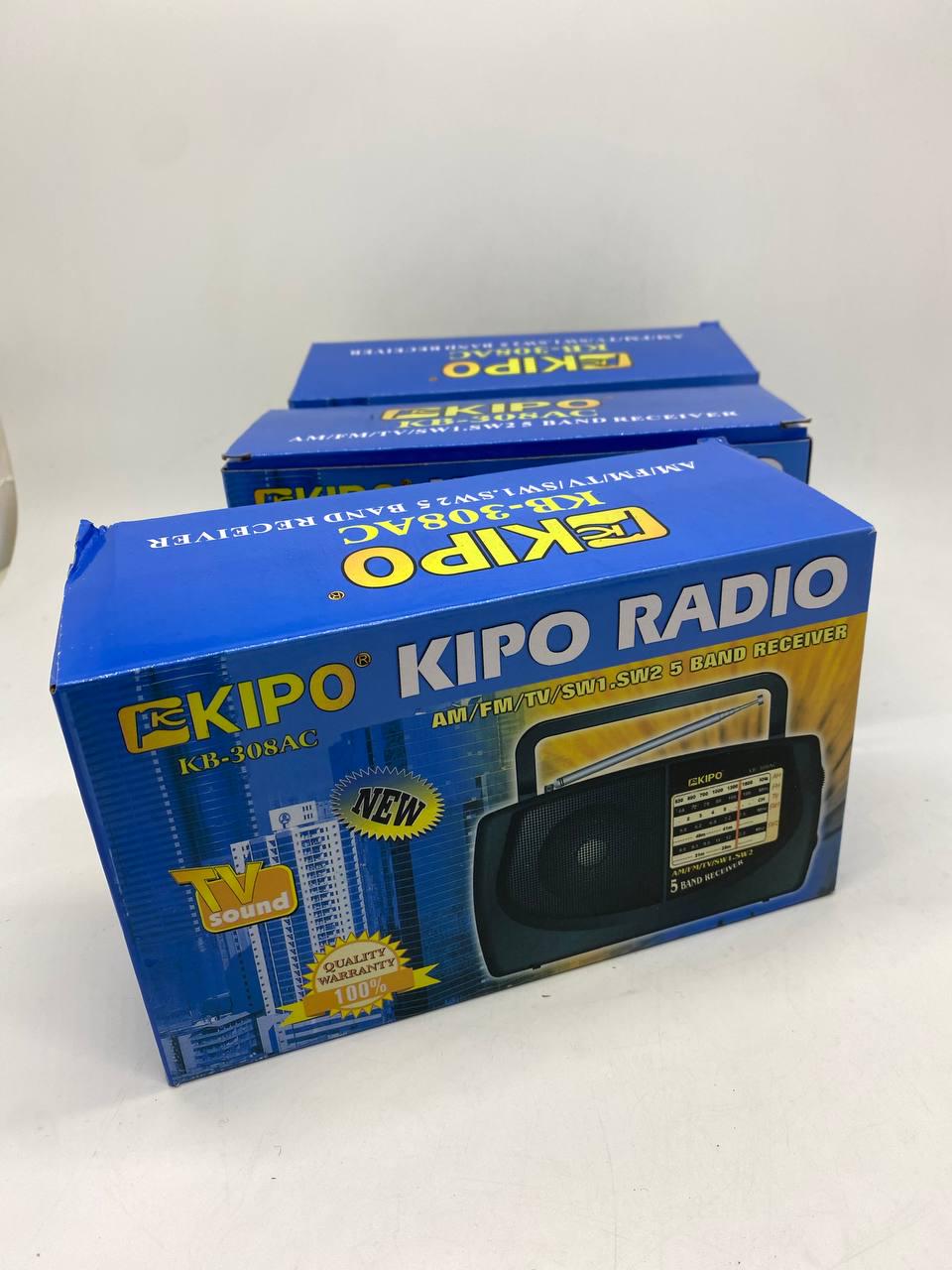 Радіоприймач KIPO-KB 308AC FM/AM/SW/TV з телескопічною антеною/відкидною ручкою (Код: 88-83) - фото 3