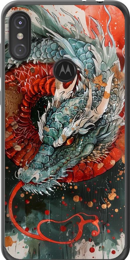 Чехол на Motorola One Power Стихия огня (6101u-1588-42517)