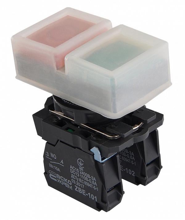 Кнопка старт-стопа АСКО-Укрем TB5-AL9425 IO 1NO+1NC 22 мм IP66 (A0140010172)
