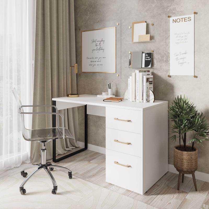 Стіл письмовий Loft-5 1200х598х750 мм Білий (Арт.220) - фото 4 Стіл письмовий Loft-5 1200х598х750 мм Білий (Арт.220) - фото 4