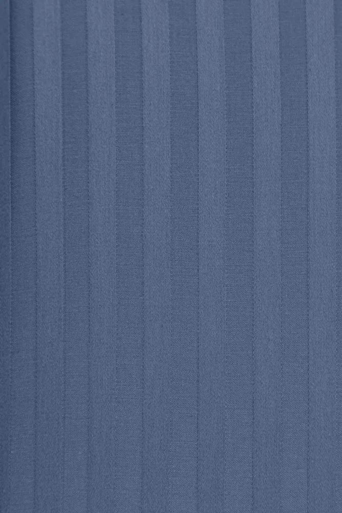 Комплект постільної білизни Lighthouse Sateen Stripe 200х220/50х70 см 2 шт. Blue Navy - фото 6