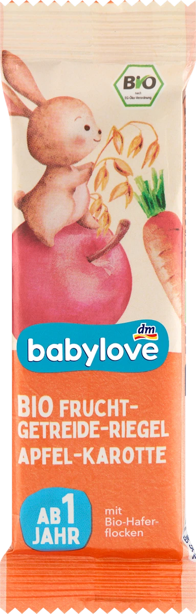 Батончик фруктово-злаковий для дітей з 12 місяців Яблуко/морква