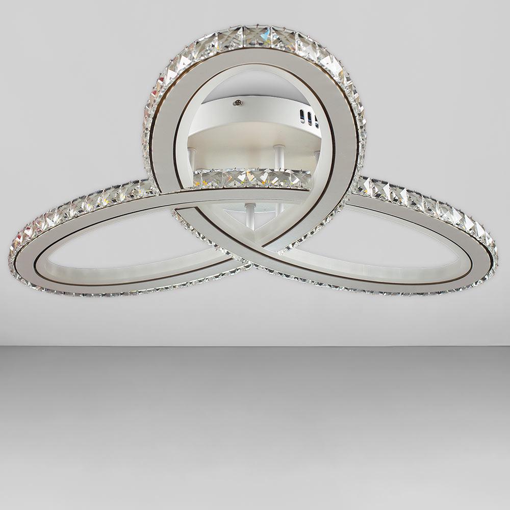 Люстра потолочная светодиодная Light House SY-18379/3 WH/Tigd 120 W 650х100 мм Белый