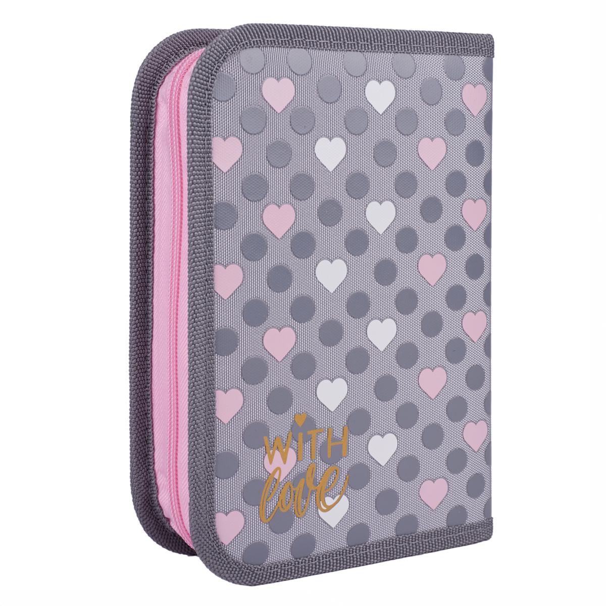 Пенал твердий одинарний з клапаном YES With Love HP-03 - фото 2 Пенал твердий одинарний з клапаном YES With Love HP-03 - фото 2