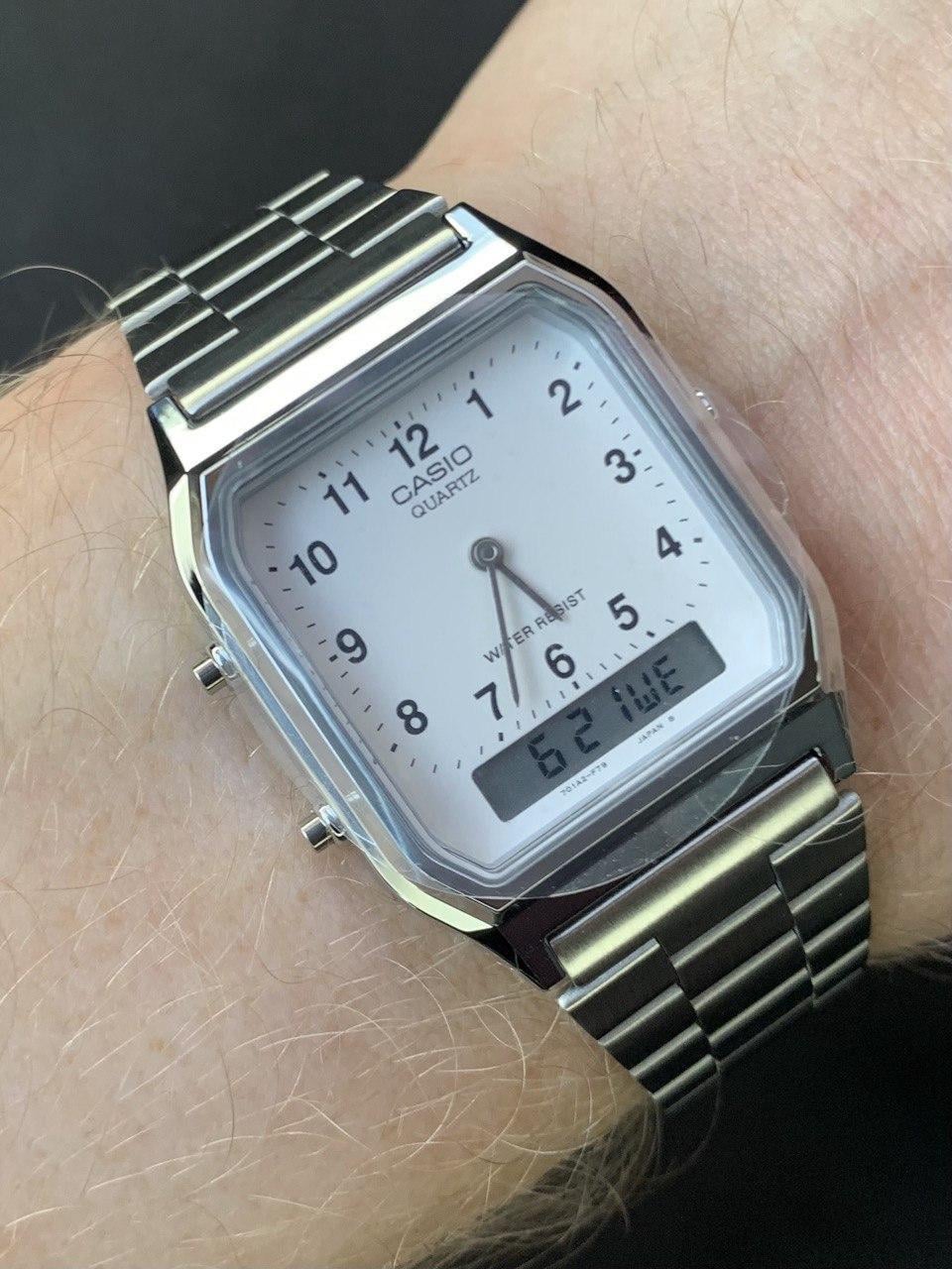 Наручные часы мужские Casio VINTAGE EDGY AQ-230A-7B Белый (2936042021)