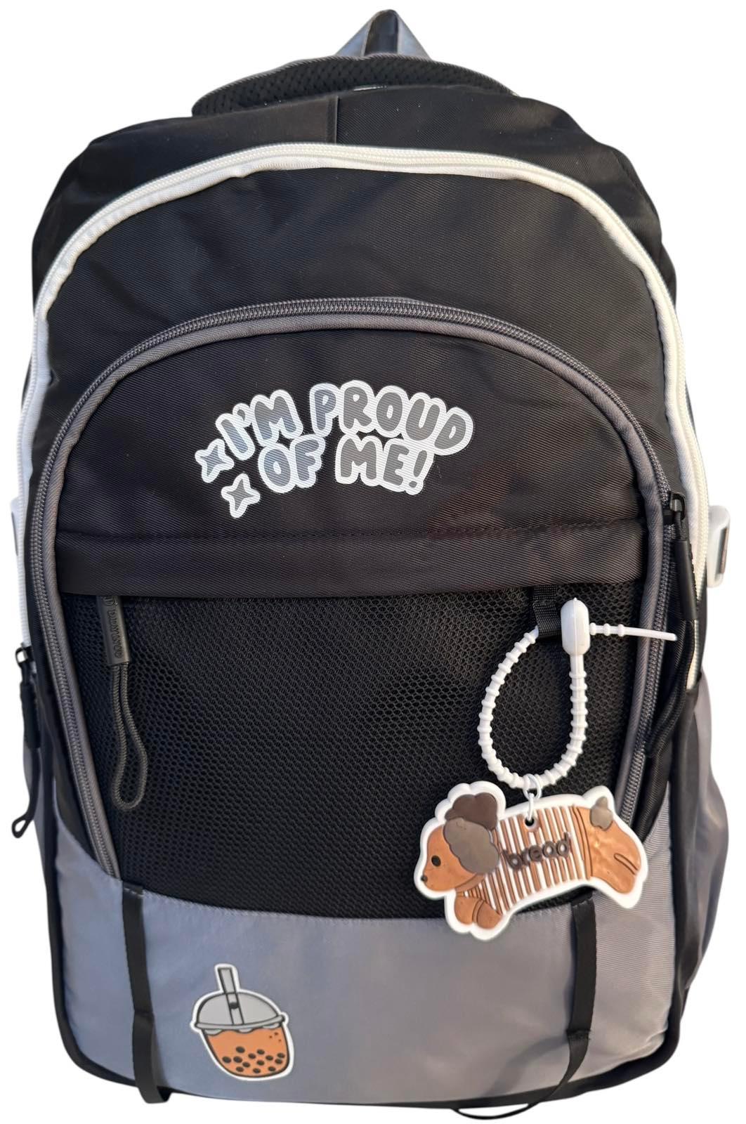 Рюкзак шкільний з трьома відділеннями Чорний (7902) - фото 3 Рюкзак шкільний з трьома відділеннями Чорний (7902) - фото 3