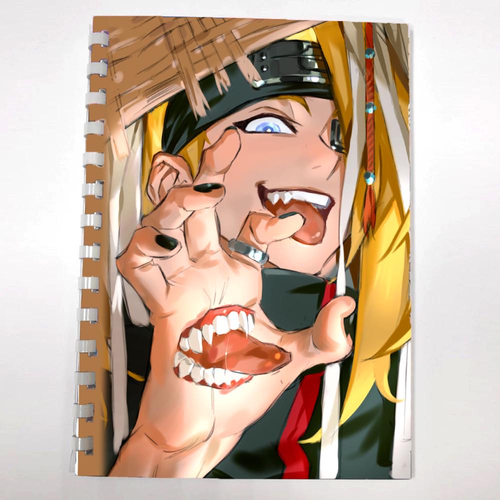 Блокнот Скетчбук аниме Наруто Акацуки Итачи Дейдара (sk0036)