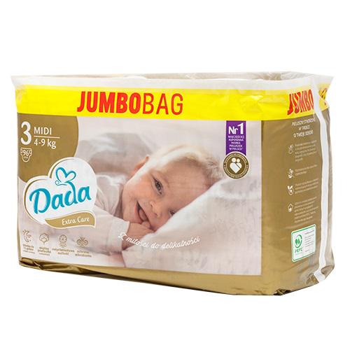 Підгузки Dada Extra Care GOLD Jumbo Bag 3 midi 4-9 кг 96 шт. (4644) - фото 1