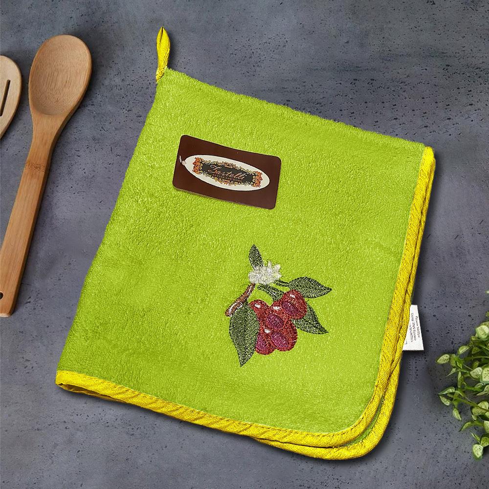 Набор махровых полотенец Zastelli Слива для кухни 50х50 см 4 шт. (22652)