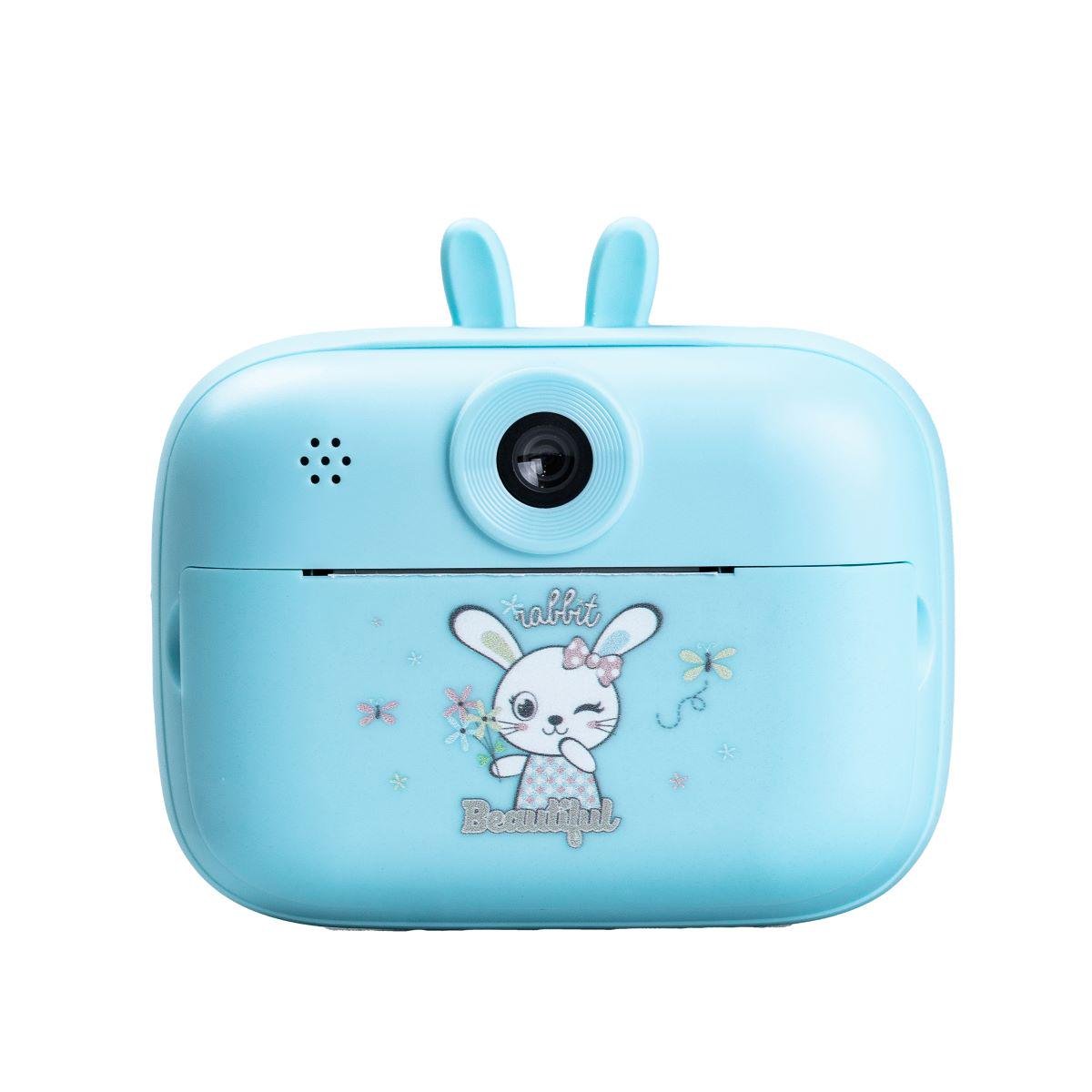 Фотоапарат дитячий Happy life з функцією миттєвого друку Зайчик Блакитний (2140008465)