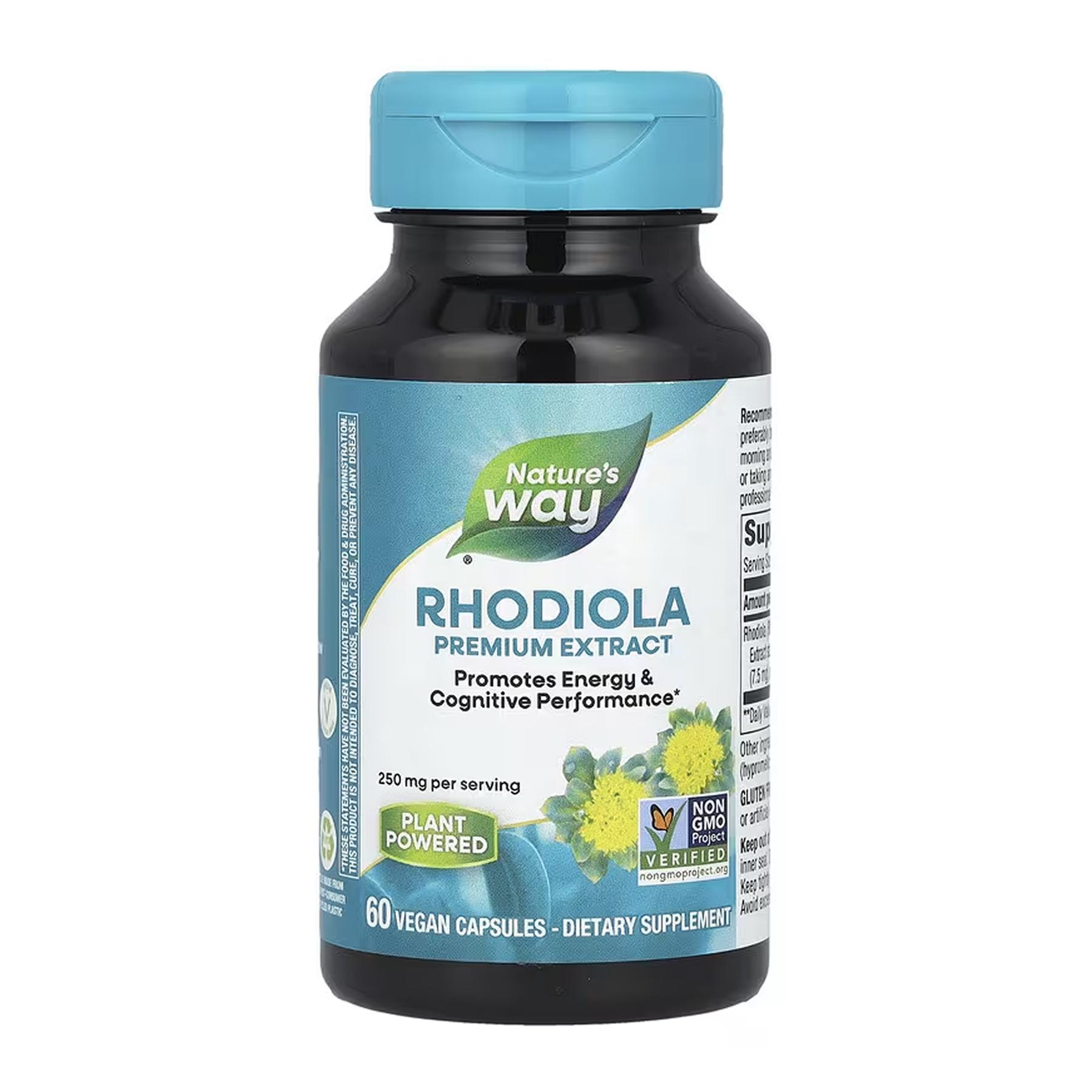 Экстракт родиолы Nature's Way Rhodiola Rosea 250 мг 60 кап.