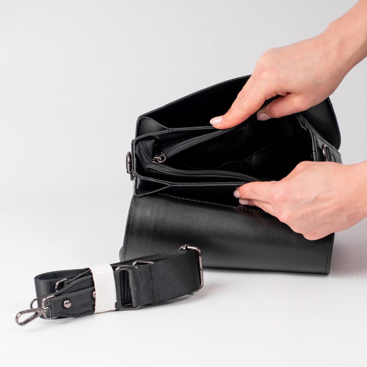 Сумка женская кросс-боди XENIA № 20-24 Черный - фото 3