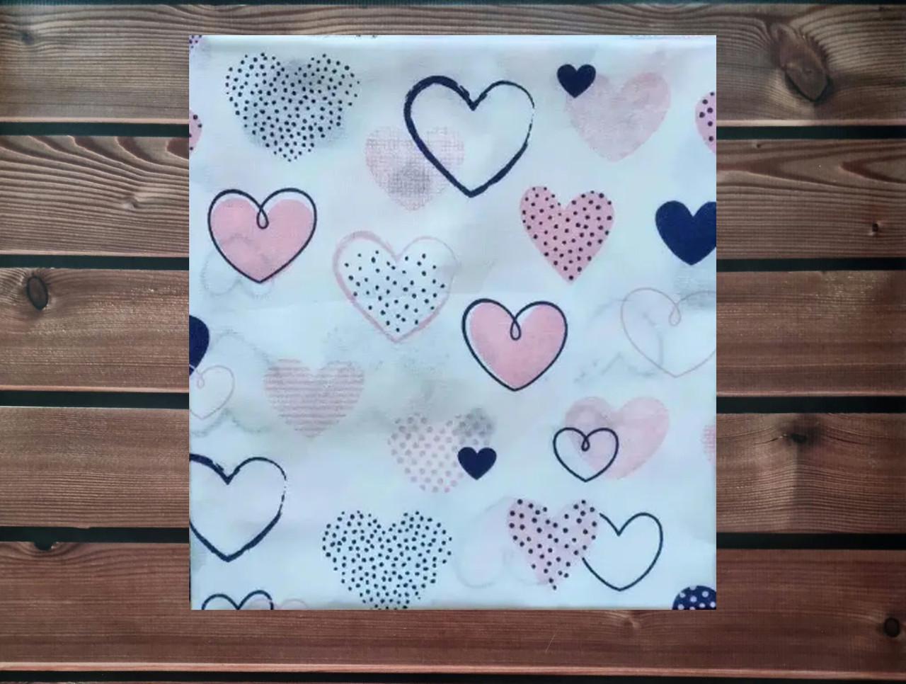 Пеленка детская BST из натуральной хлопковой ткани 90х80 см Розовый/Синий (1798900081)