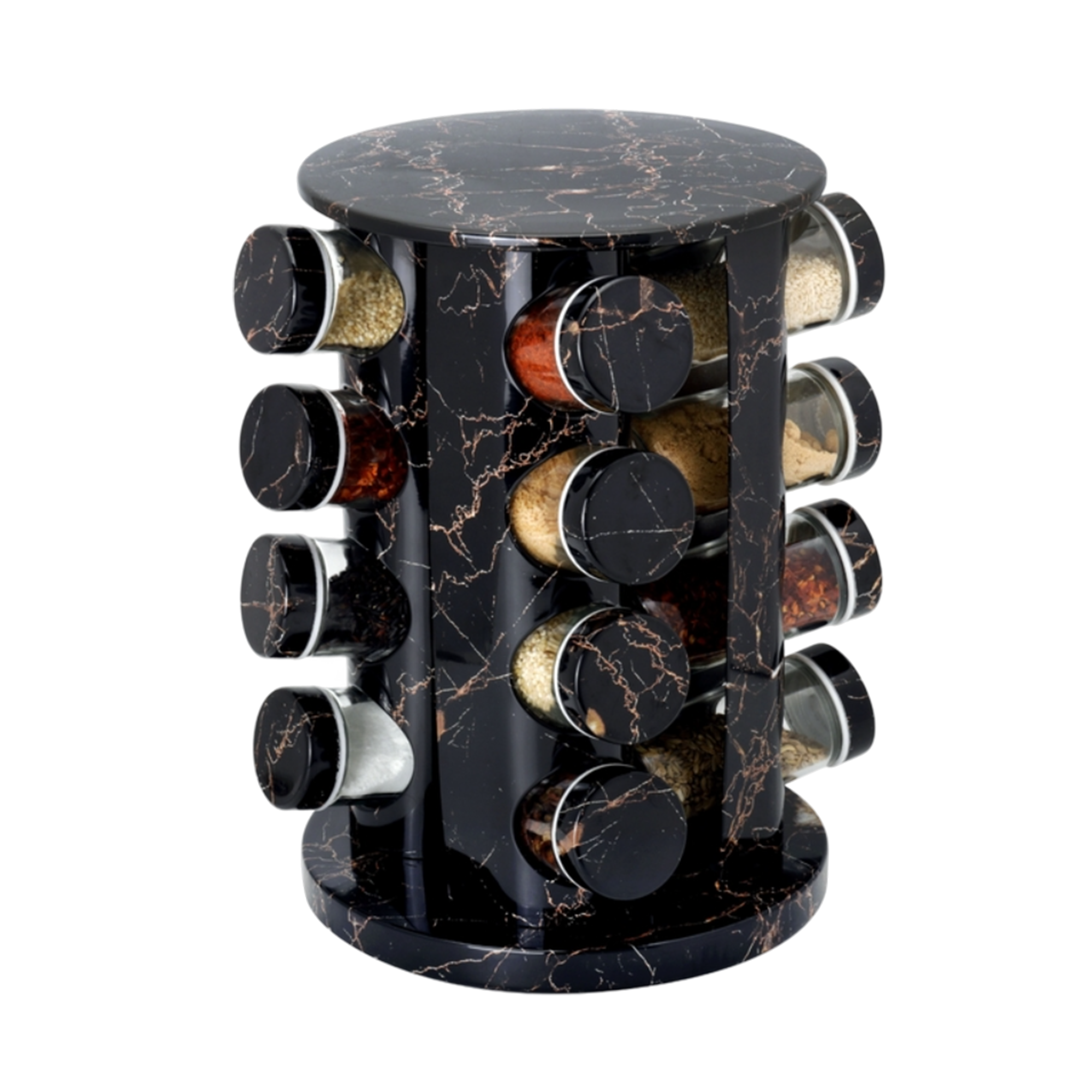 Набір ємностей для спецій Ari/Anaна на круглій підставці 16 шт. - фото 1 Набір ємностей для спецій Ari/Anaна на круглій підставці 16 шт. - фото 1