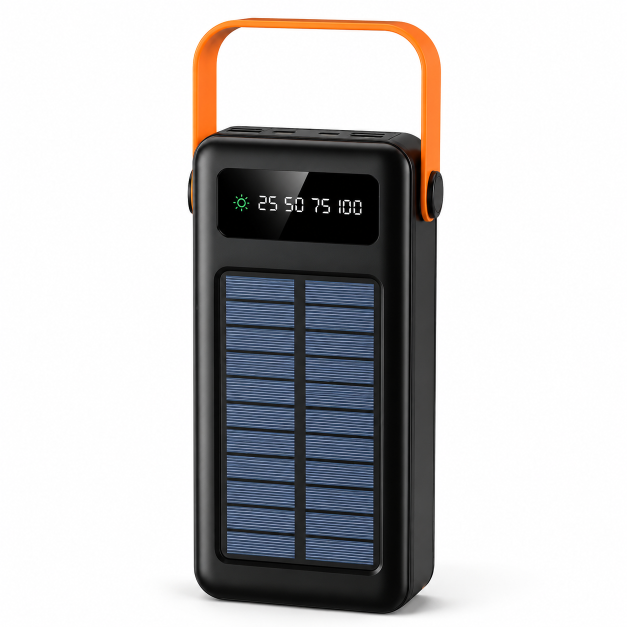 Павербанк солнечный YM-636CX 60000 mAh с 4 USB/Type-C/Lightning/Micro-USB/фонарем/индикатором (2053468)