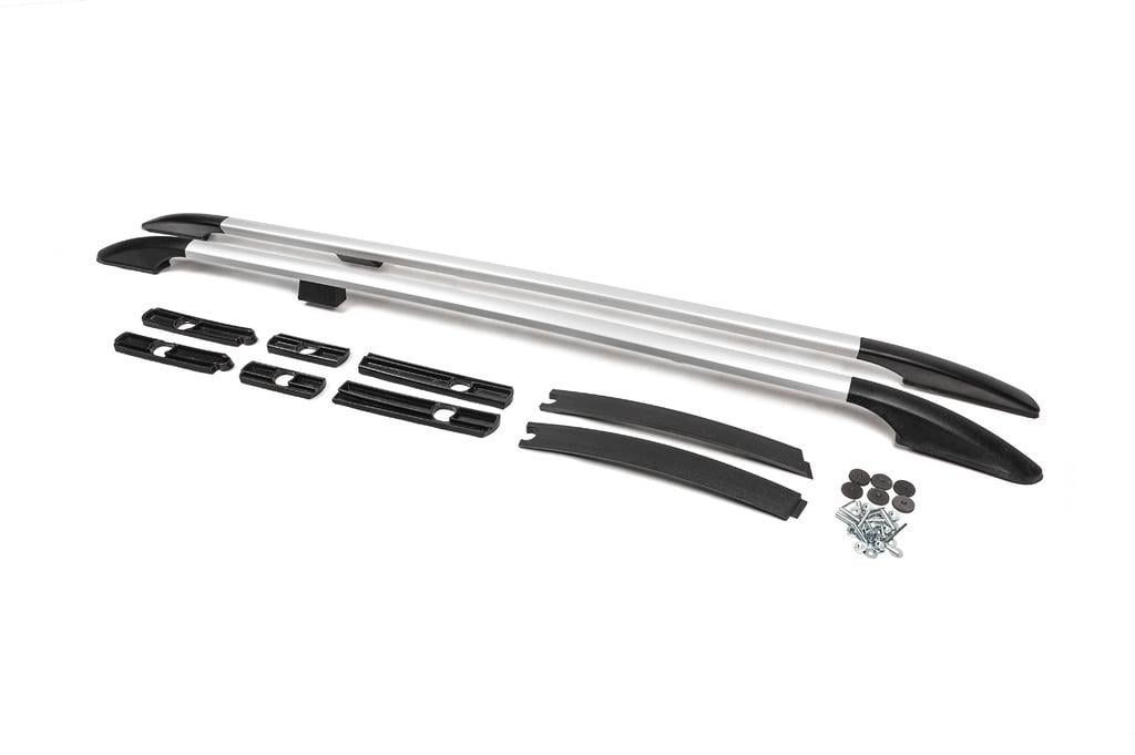 Рейлинги Solid короткая база Omsa Line для Ford Connect 2014-2021 гг. алюминий/пластик Серый