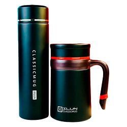 Термос Business XILUN Classicmug с индикатором температуры/нержавейка Черный (000080210)