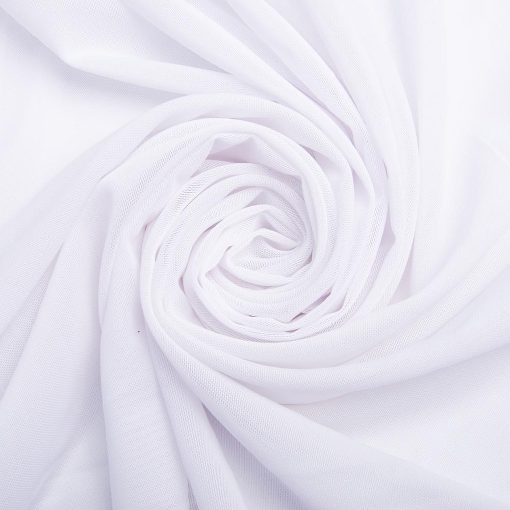 Ткань сетка стрейч нейлон V-1002 Белый (24906)