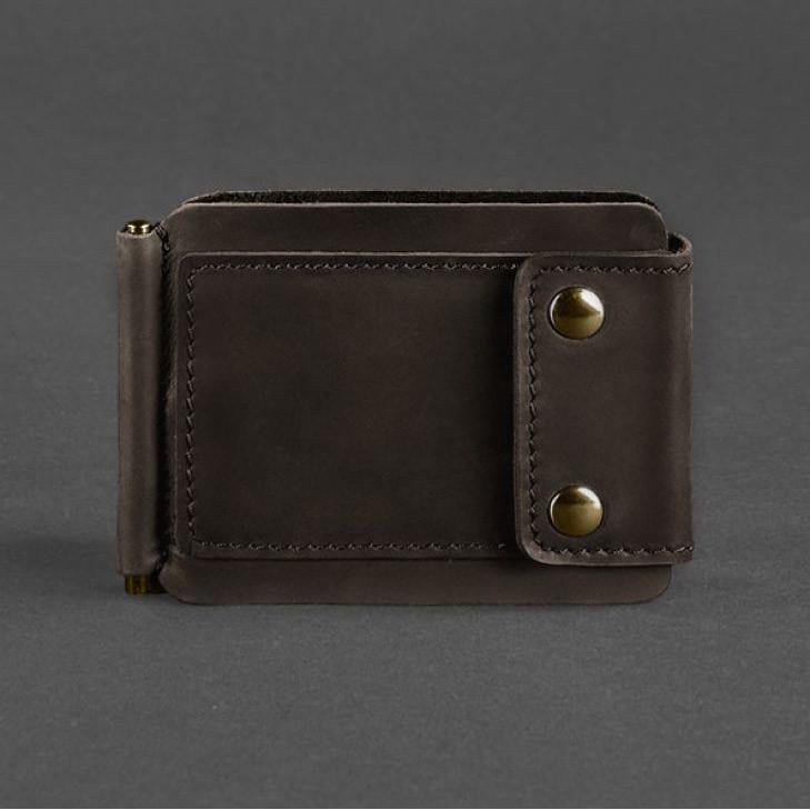 Портмоне мужское кожаное BlankNote 10.0 зажим для денег Crazy Horse Темно-коричневый (A-026814) - фото 7 Портмоне мужское кожаное BlankNote 10.0 зажим для денег Crazy Horse Темно-коричневый (A-026814) - фото 7